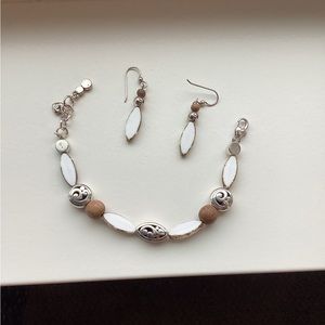 Brighton Contempo Bracelet & French Wire Earrings Set /Lot